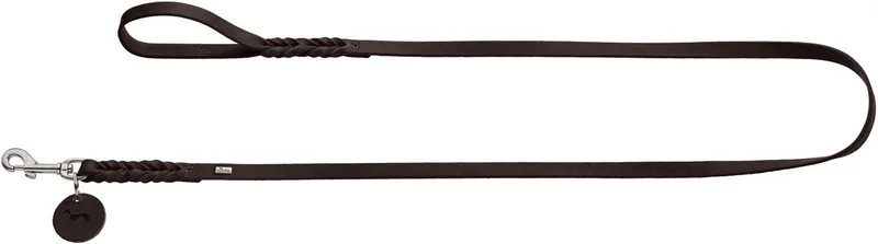 Hondenriem Solid Education 200 cm x 11 mm von Hunter in Braun – Produktfoto