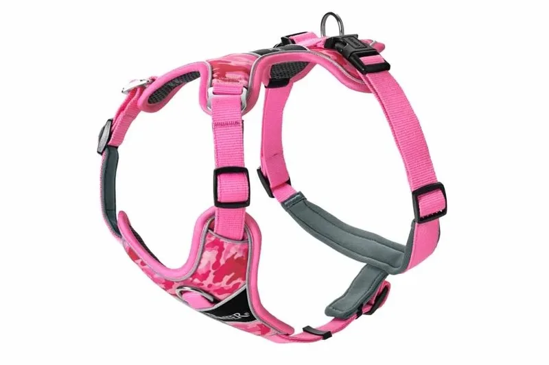 Hondentuig Divo Roze Maat M von Hunter in Camouflage – Produktfoto