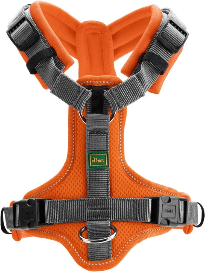 Hondentuig Maldon Oranje Maat XS by Hunter in Orange, Grey – product photo