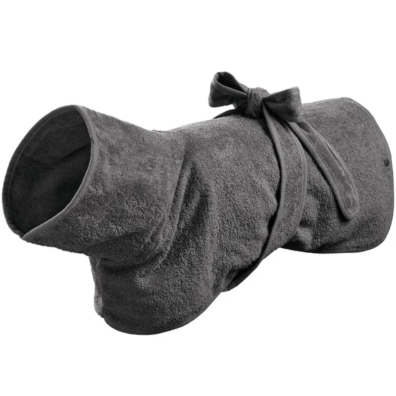 Hunde-Bademantel Riga 50 cm van Hunter in Grijs, Regular – productfoto