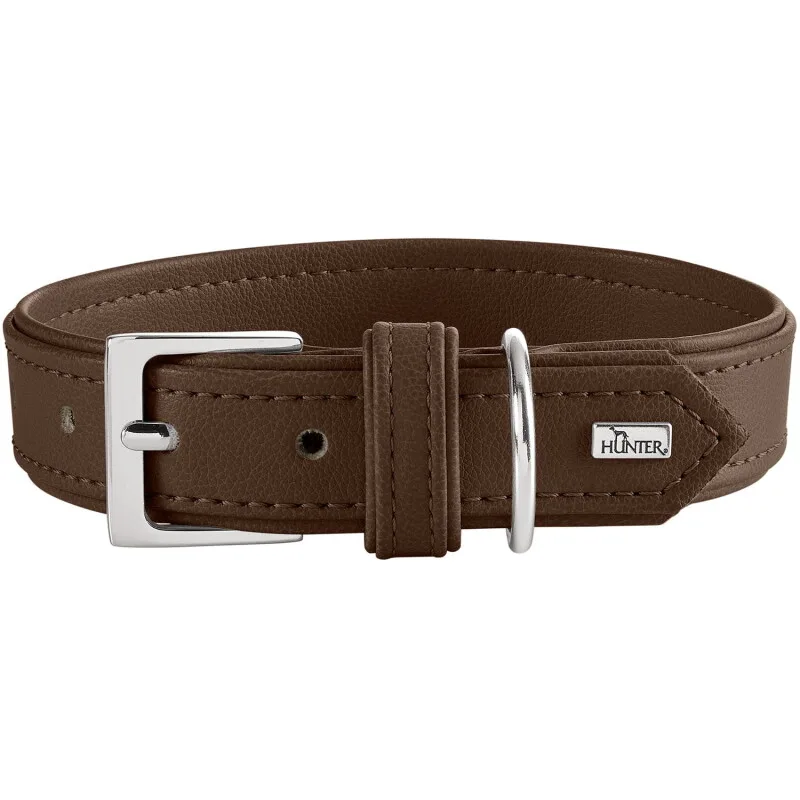 Hundehalsband amalfi M-L von Hunter in Braun, Regular – Produktfoto