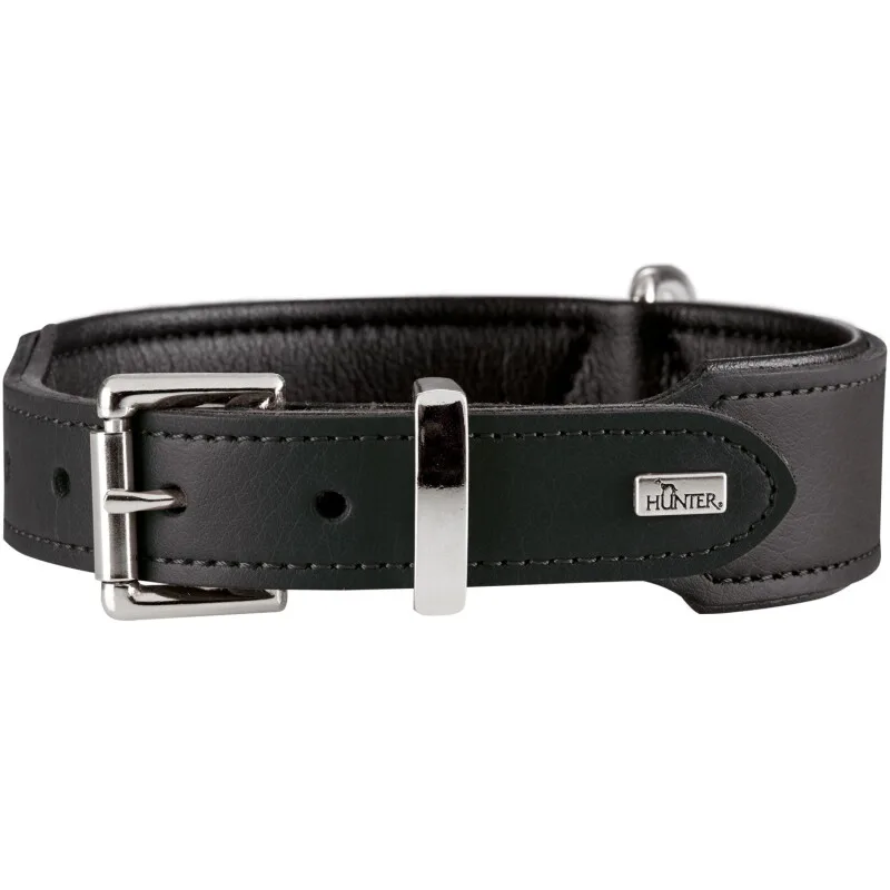 Hundehalsband basic L von Hunter in Schwarz, Regular – Produktfoto