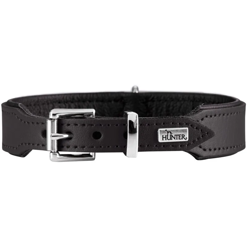 Hundehalsband basic XS-S von Hunter in Schwarz, Regular – Produktfoto