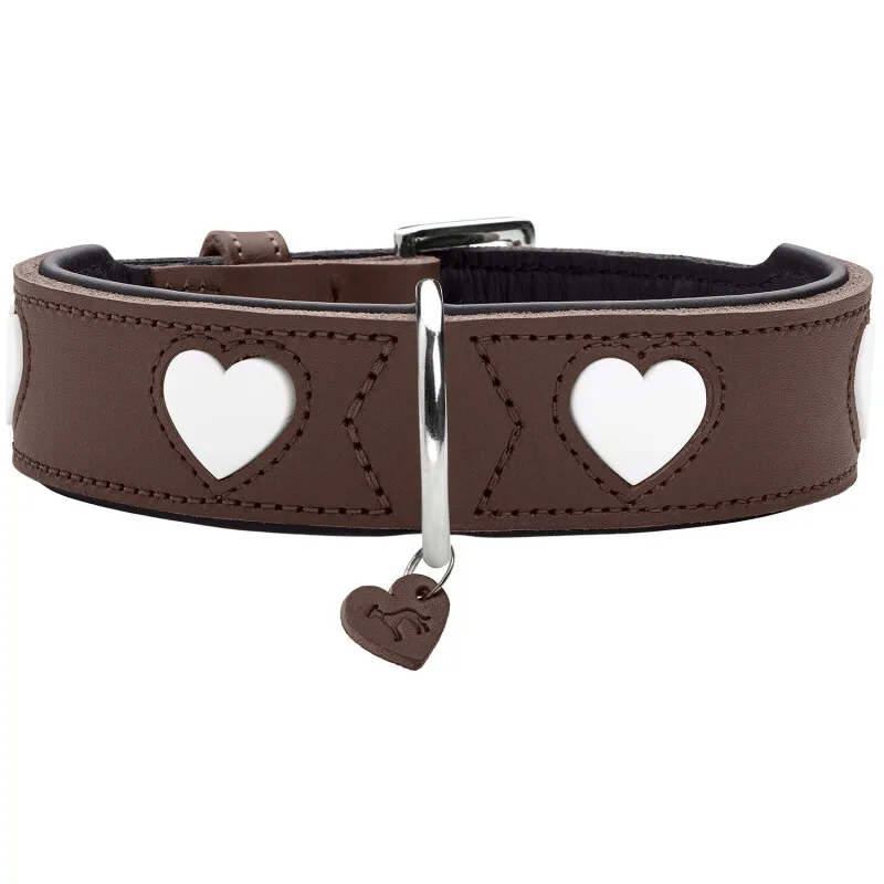 Hundehalsband love braun M-L von Hunter in Regular – Produktfoto