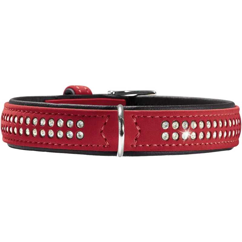 Hundehalsband softie deluxe XS van Hunter in Rood, Regular – productfoto