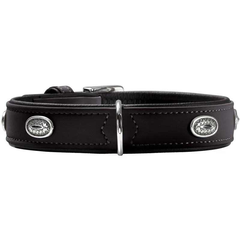 Hundehalsband softie stone L von Hunter in Schwarz, Regular – Produktfoto