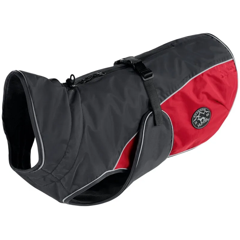 Hundemantel Uppsala Cozy anthrazit/ rot 30 cm von Hunter in Regular – Produktfoto