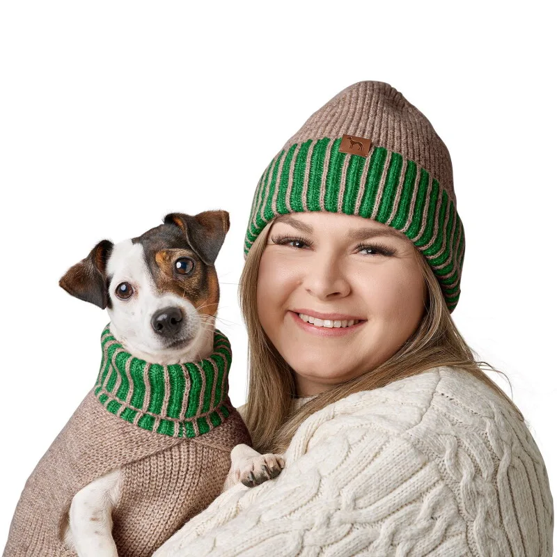 Hundepullover Odense mit Mütze (Set) 35 cm de Hunter en Beige, Regular – photo produit