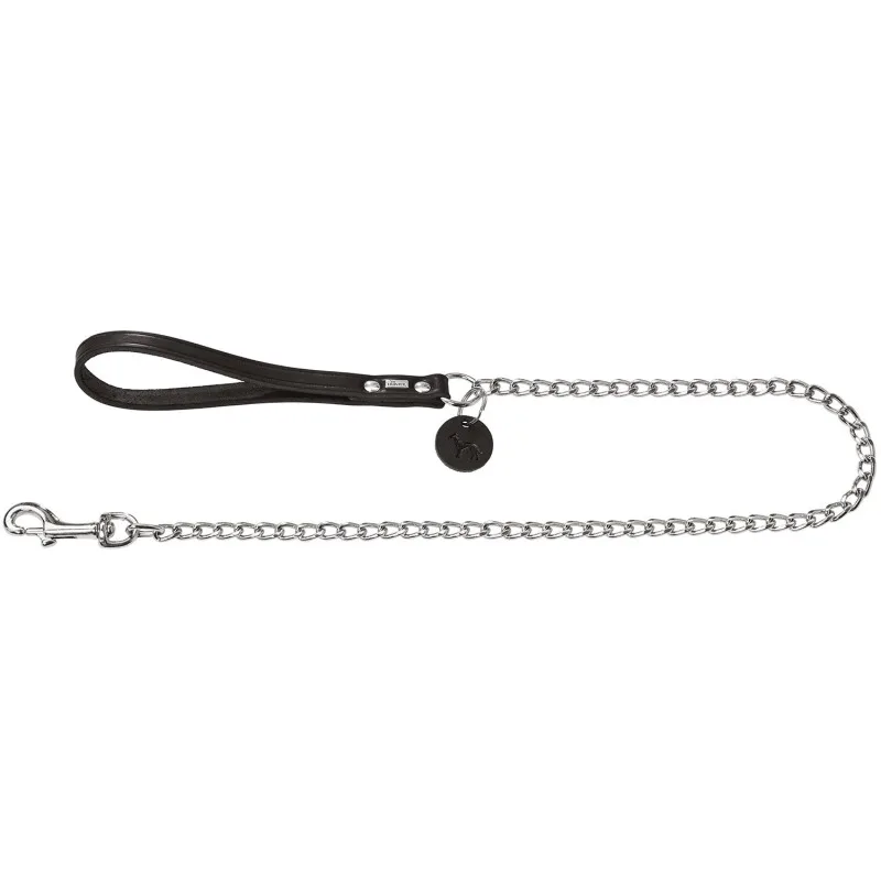 Kettenführleine schwarz 1,6 cm, 1,1 m van Hunter in Regular – productfoto