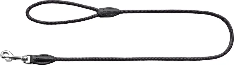 Looplijn Freestyle Nylon Rond - Hondenriem - 110x0.8 cm by Hunter in Black – product photo