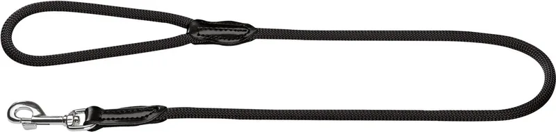Looplijn Freestyle Nylon Rond - Hondenriem - 110x1 cm by Hunter in Black – product photo