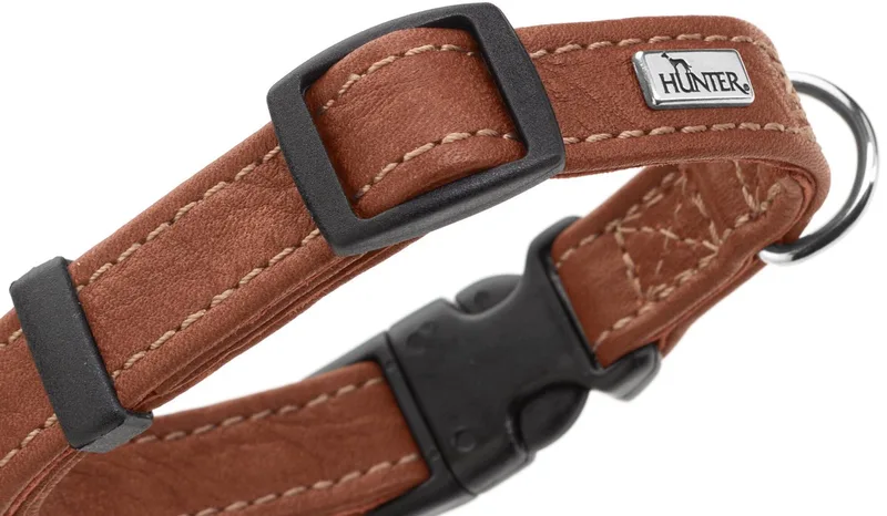 Mini Hondenhalsband Canadian Up Cognac Maat S/2 28-36 cm von Hunter – Produktfoto
