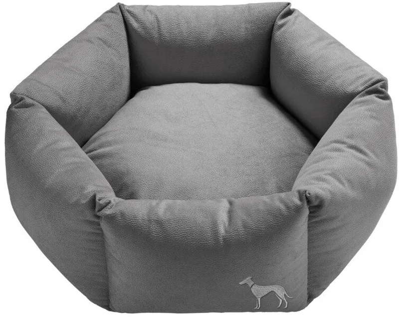 Orthopedische Hondenmand 6-hoekig M = Ø 70 cm M de Hunter en Gris – photo produit