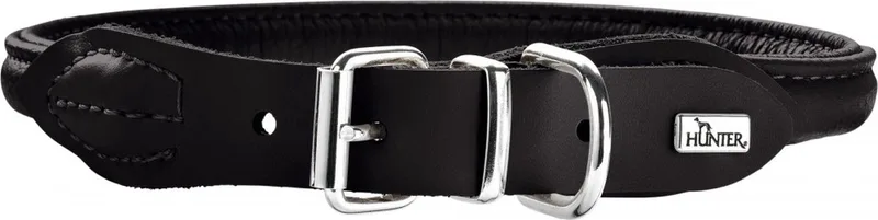 Ronde & zachte luxe hondenhalsband - 40 cm de Hunter en Noir – photo produit