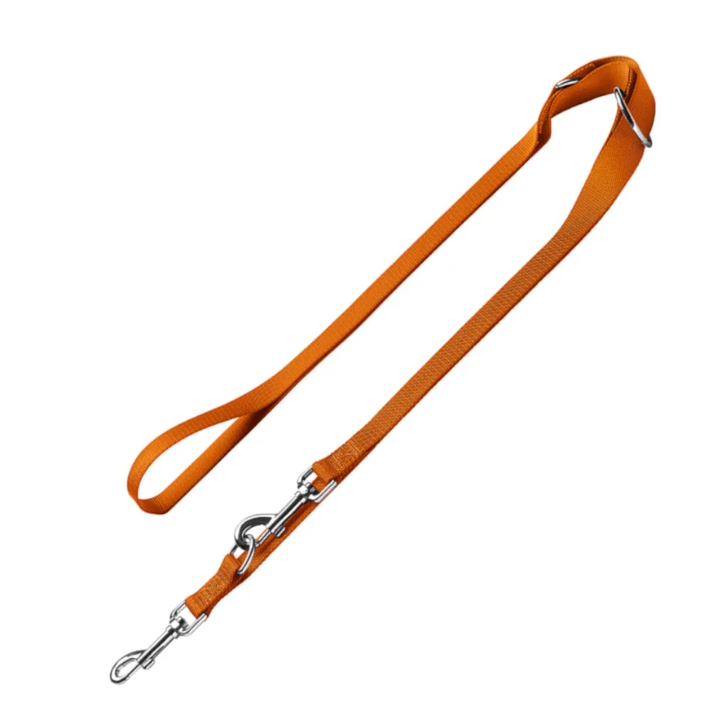 Set: Halsband London L + riem London 200cm/15mm, oranje van Hunter – productfoto