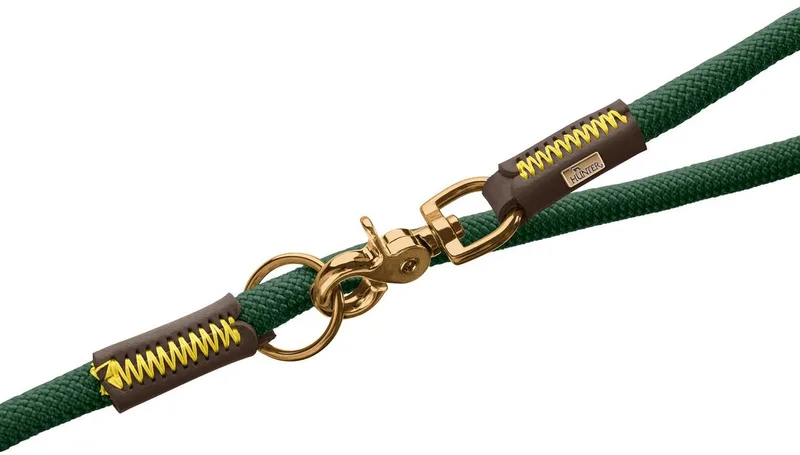 T-Leash Malia - Hondenriem - 200x1 cm Donkergroen Donkerbruin by Hunter – product photo
