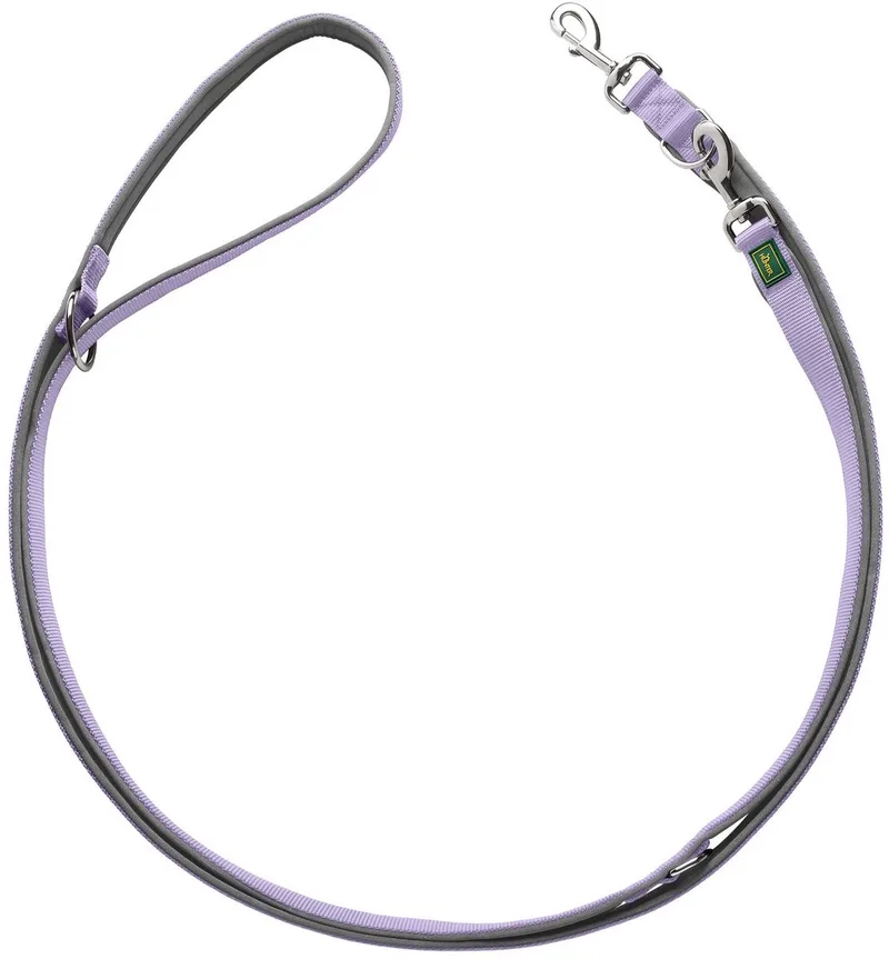 Trainingslijn Neopren Lavendel&Grijs - Hondenriem - 200x2.5 cm de Hunter – photo produit