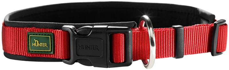 Vario Plus Hondenhalsband - 40-45 cm - Rood/Zwart by Hunter in Red – product photo