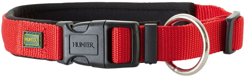 Vario Plus Hondenhalsband - 45-50 cm - Rood/Zwart von Hunter in Rot – Produktfoto