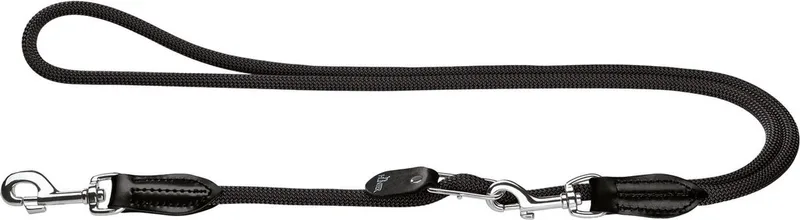 Variolijn Freestyle Nylon Rond 260x1 cm - Hondenriem de Hunter en Noir – photo produit