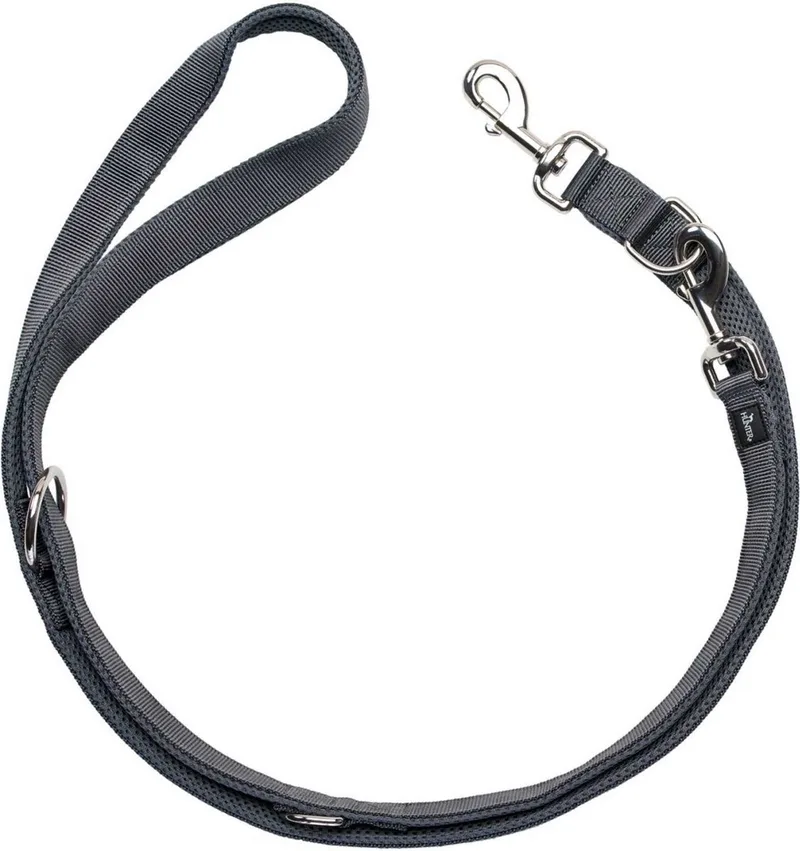 Verstelbare Hondenlijn Divo & Maldon - Hondenriem - 200x1.5 cm von Hunter in Grau – Produktfoto