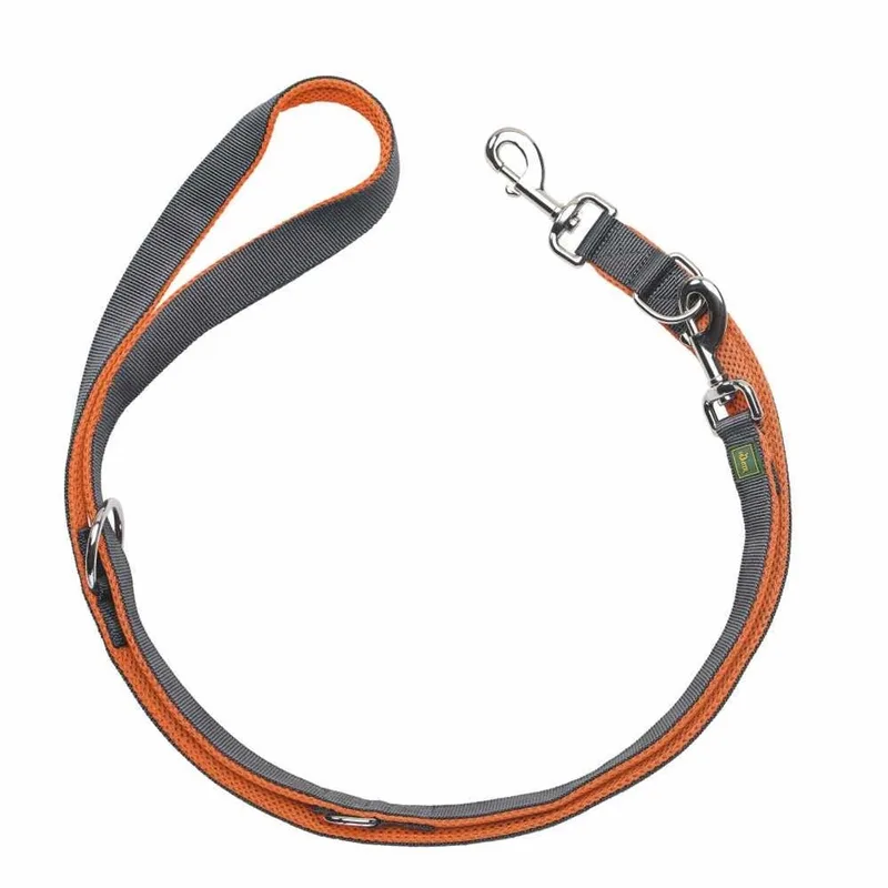 Verstelbare Hondenriem Maldon Oranje 200 cm x 20 mm by Hunter in Grey – product photo
