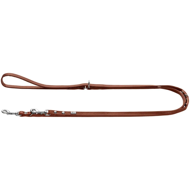 Verstellbare Führleine Canadian Up cognac 8 mm fra Hunter i Regular – produktbillede