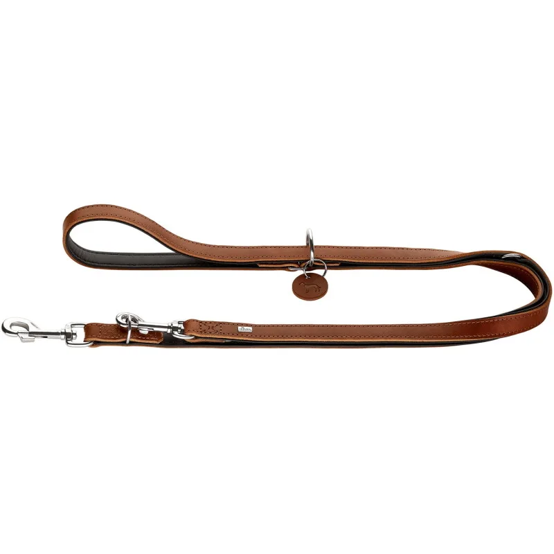 Verstellbare Führleine Comfort L-XL von Hunter in Cognac, Regular – Produktfoto