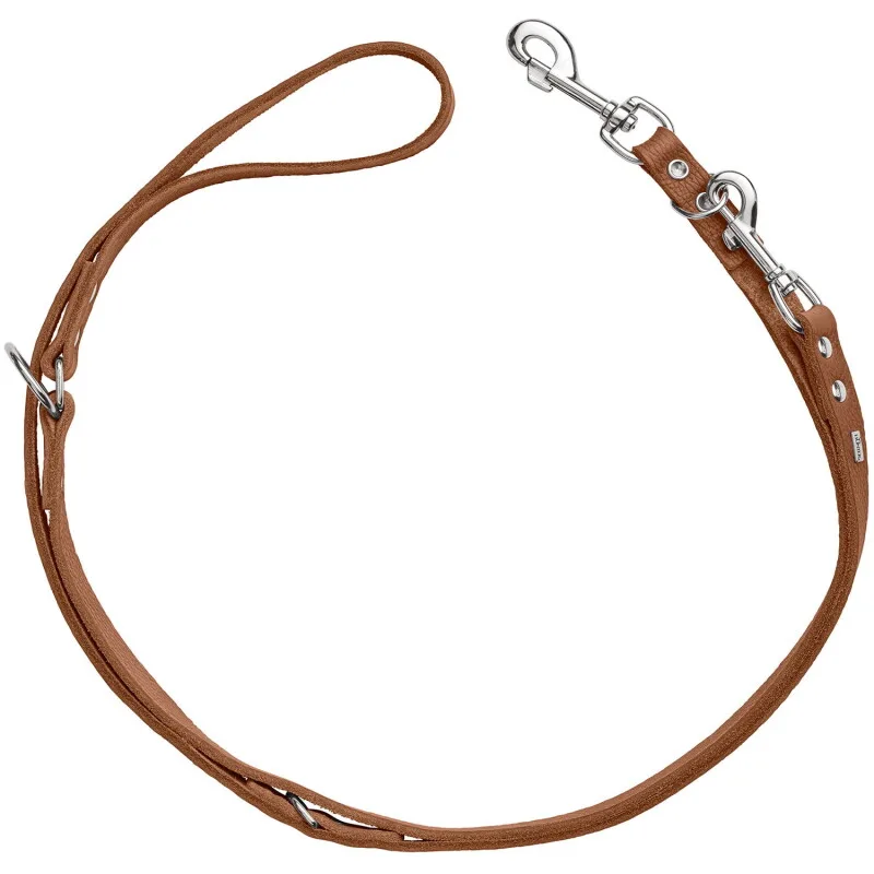 Verstellbare Führleine Grenaa 2 m, 16 cm de Hunter en Cognac, Regular – photo produit