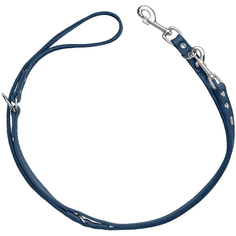 Verstellbare Führleine Grenaa 2 m, 16 cm von Hunter in Dunkelblau, Regular – Produktfoto