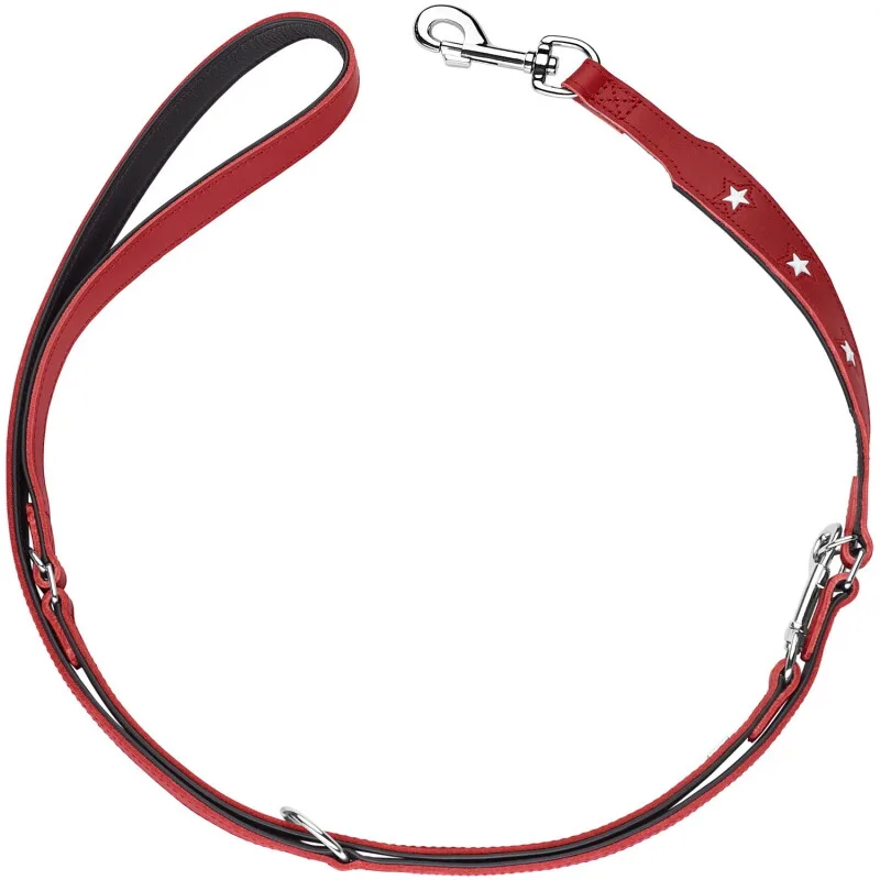 Verstellbare Führleine Magic Star rot/ schwarz M-L van Hunter in Regular – productfoto