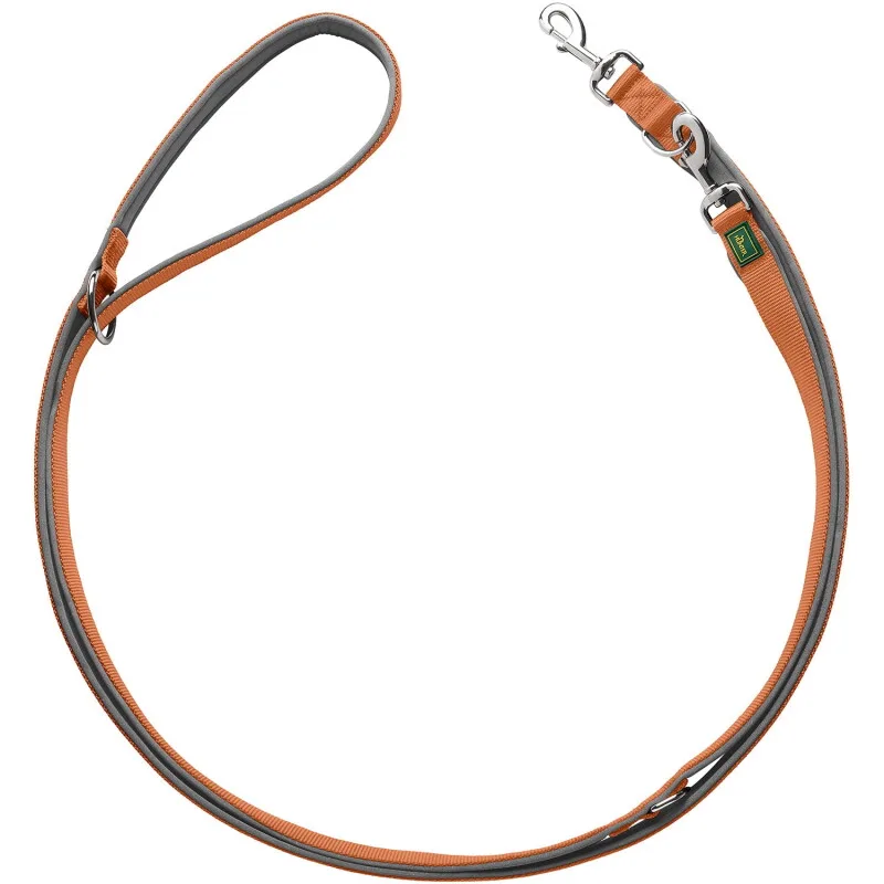 Verstellbare Führleine Neopren 1,5 cm, 2 m von Hunter in Lachs, Regular – Produktfoto