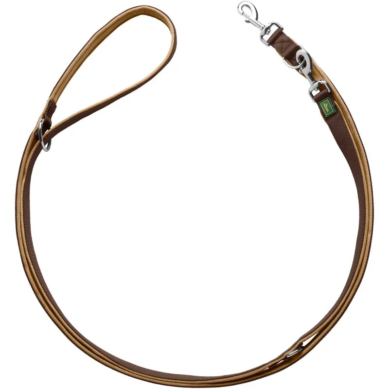 Verstellbare Führleine Neopren braun/ caramell 1,5 cm, 3 m de Hunter en Marron, Caramell, Regular – photo produit