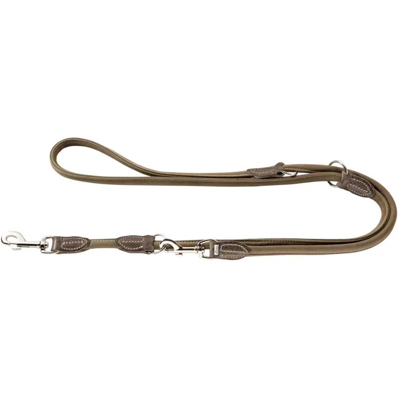 Verstellbare Führleine Round & Soft Hunting M-L de Hunter en Oliv, Regular – photo produit