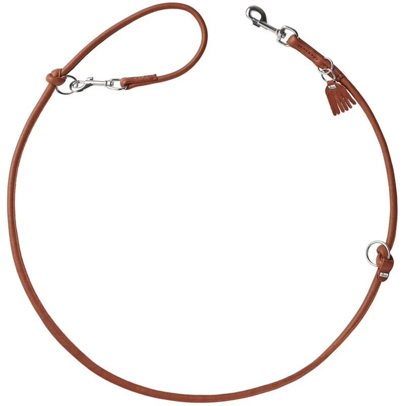 Verstellbare Führleine Round & Soft München cognac S-M von Hunter in Regular – Produktfoto