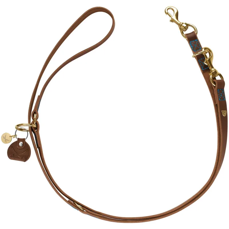 Verstellbare Führleine Sansibar L-XL von Hunter in Cognac, Regular – Produktfoto