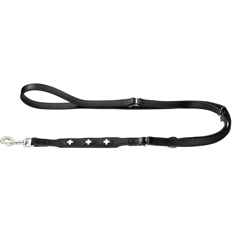 Verstellbare Führleine Swiss S-M von Hunter in Schwarz, Regular – Produktfoto