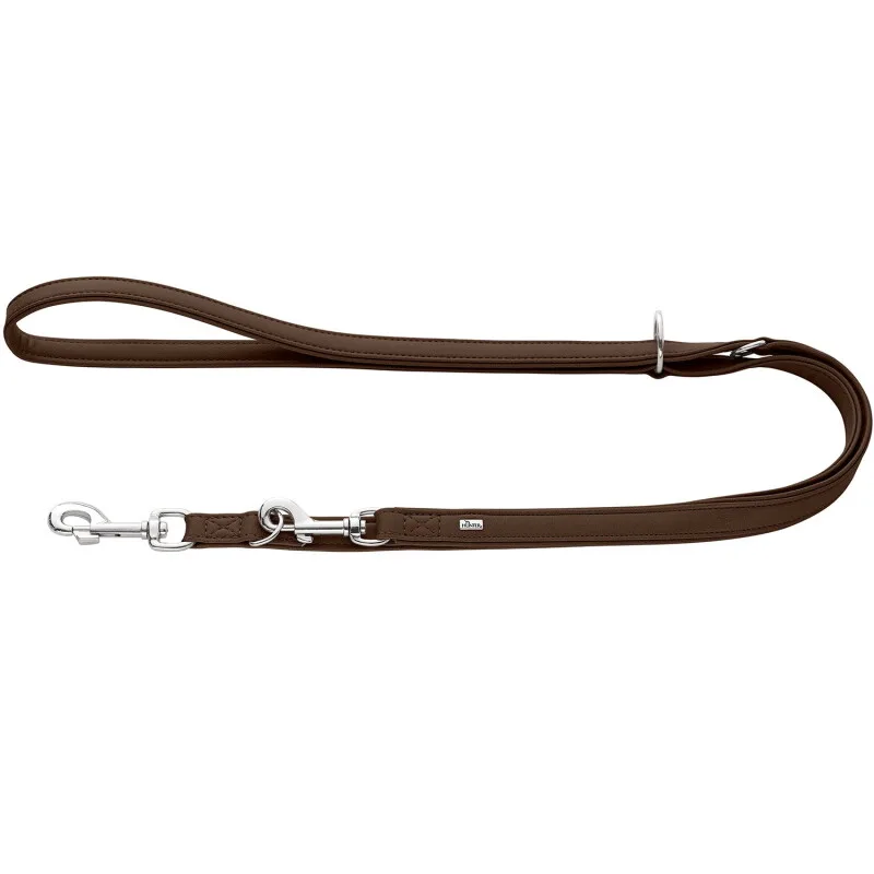 verstellbare Hundeführleine amalfi 2 cm von Hunter in Braun, Regular – Produktfoto