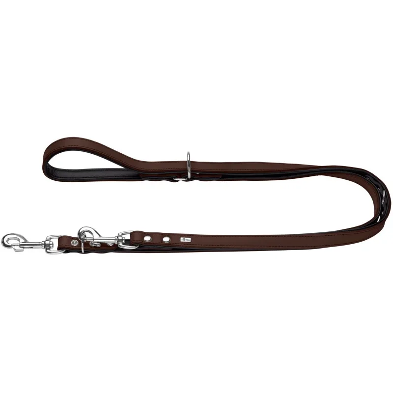 verstellbare Hundeführleine basic 1,8 cm von Hunter in Braun, Regular – Produktfoto