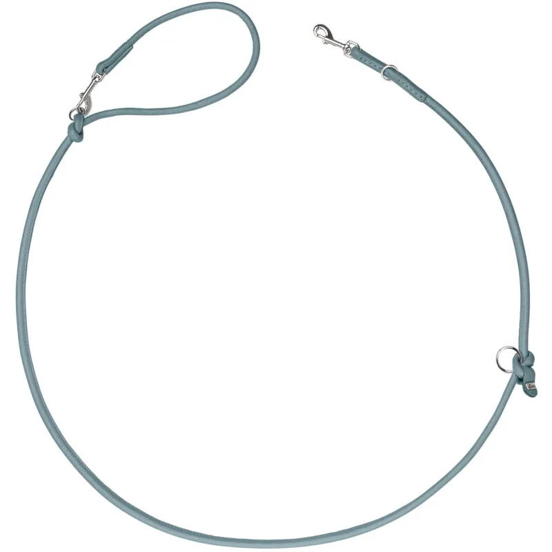 verstellbare Hundeführleine soho round mini 8 mm von Hunter in Hellblau, Regular – Produktfoto
