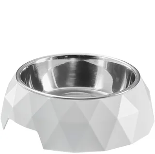 Voerbak voor honden Hunter Kimberley Melamine Roestvrij staal Driehoekig (22,5 x 22,5 x 4,5 cm) by Hunter in White – product photo 2 of 2