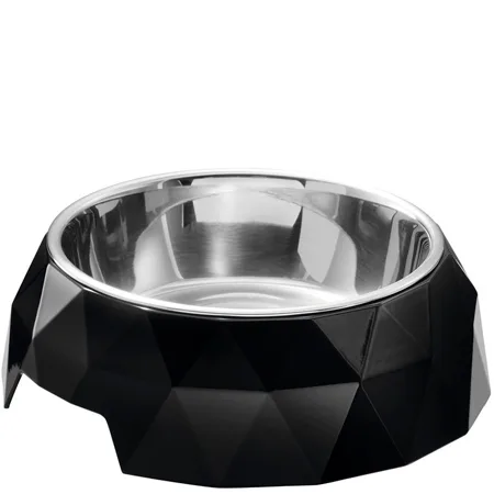 Voerbak voor honden Hunter Kimberley Melamine Roestvrij staal Driehoekig (22,5 x 22,5 x 4,5 cm) fra Hunter i Sort – produktbillede 2 af 2
