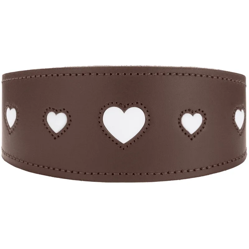 Windhundhalsband love M von Hunter in Braun, Regular – Produktfoto