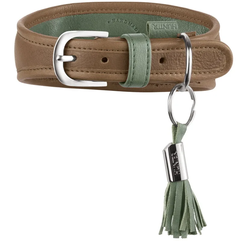 Windhundhalsband portofino M von Hunter in Taupe, Regular – Produktfoto