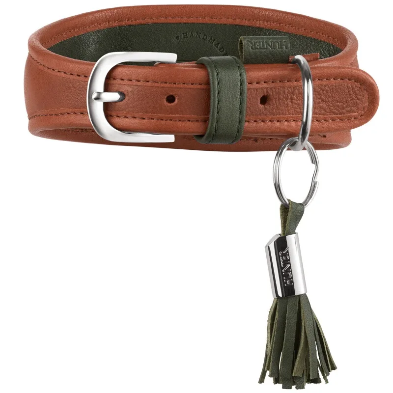 Windhundhalsband portofino S von Hunter in Cognac, Regular – Produktfoto