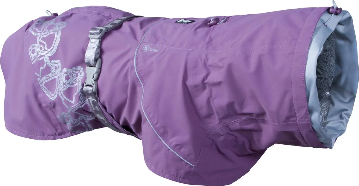 Hondenjas - Drizzle Coat -Currant - 20cm de Hurtta en Violet – photo produit