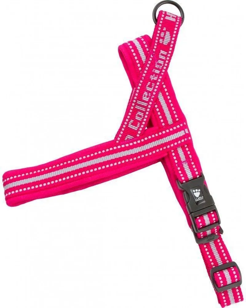 Padded Hondentuigje / Harnas - Nylon - Zachte voering - Borstomtrek: 90 - 110 cm (GELIEVE ALVORENS BESTELLEN OPMETEN) by Hurtta in Cherry – product photo