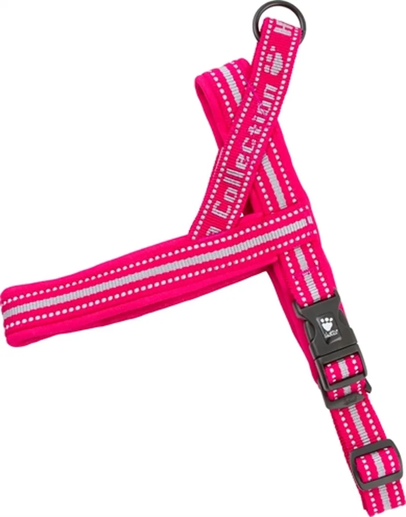 Padded Hondentuigje / Harnas - Nylon - Zachte voering - Cherry - Borstomtrek: 100 - 120 cm (GELIEVE ALVORENS BESTELLEN OPMETEN) von Hurtta in Rosa – Produktfoto