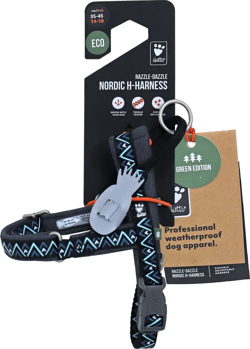 Razzle-Dazzle H-harness Blackberry by Hurtta in Blue – product photo