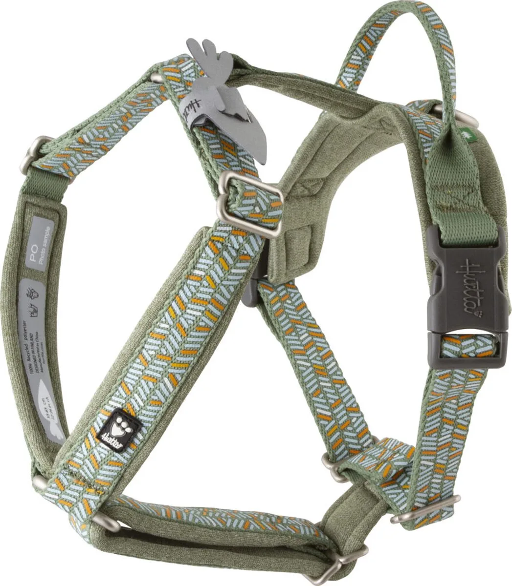 Razzle-Dazzle Y-harness - Hedge - Borstomvang: 65-80 cm van Hurtta in Groen – productfoto